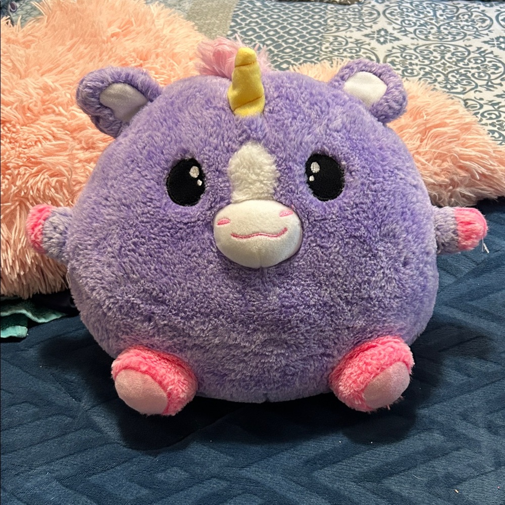 FIESTA TOYS Cute Purple Plush Unicorn